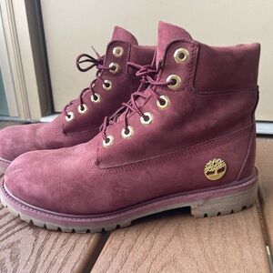Timberland Burgundy Boots